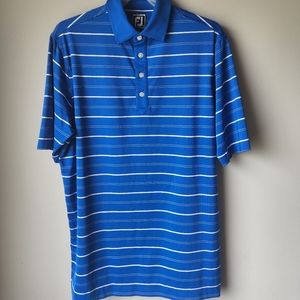 Footjoy Royal Blue Medium Golf Polo Athletic Fit